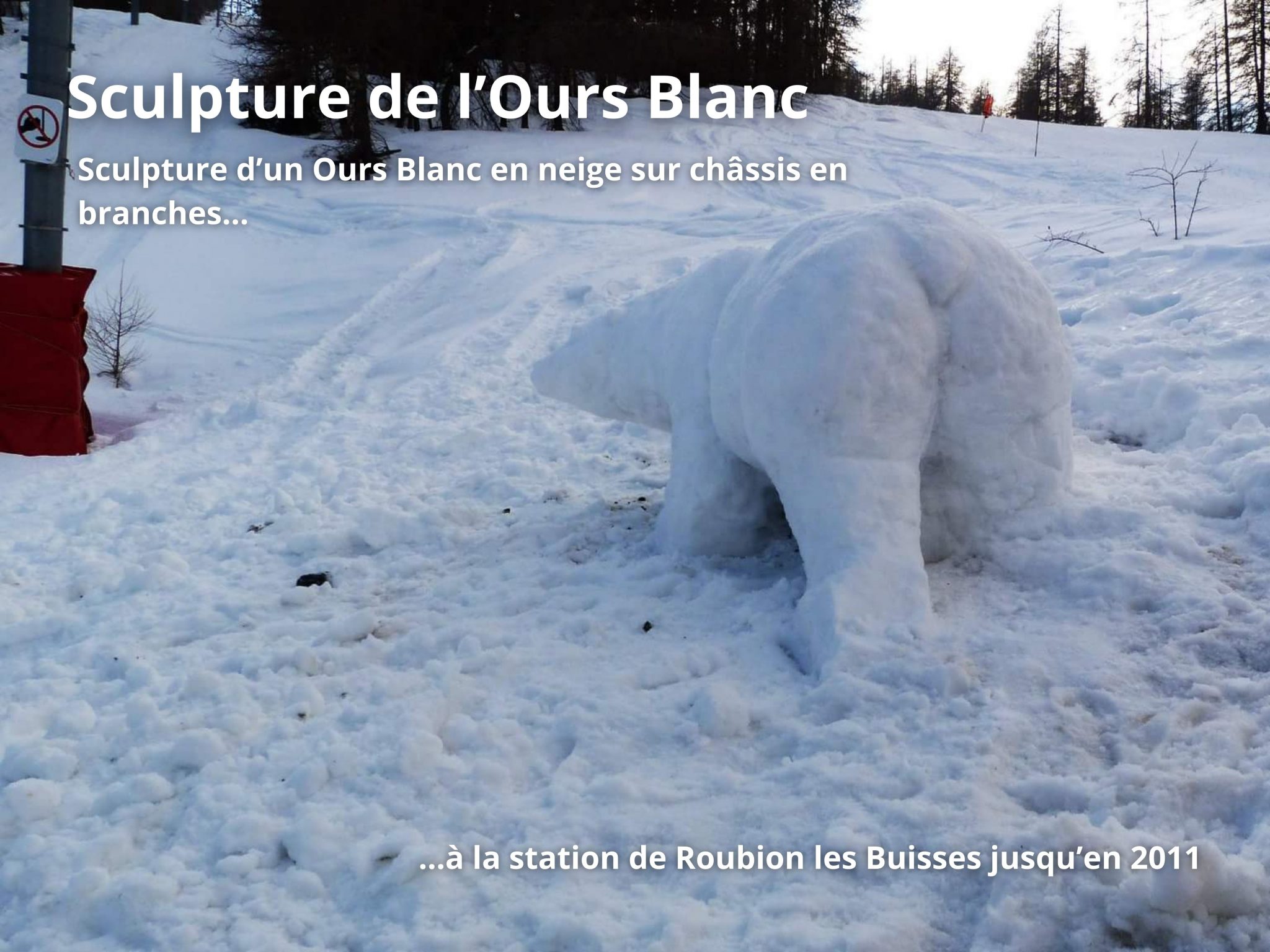 Sculpture de l'ours Blanc 2