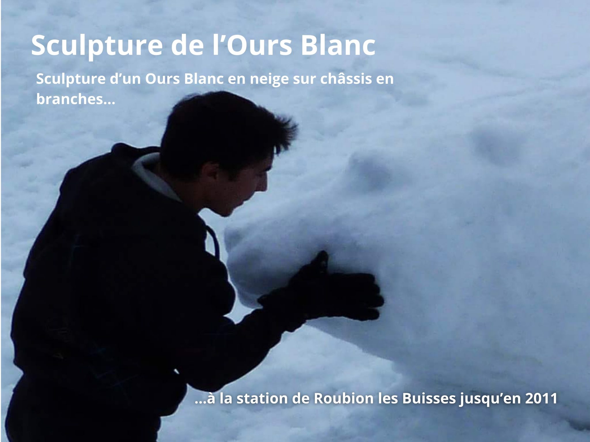 Sculpture de l'ours Blanc